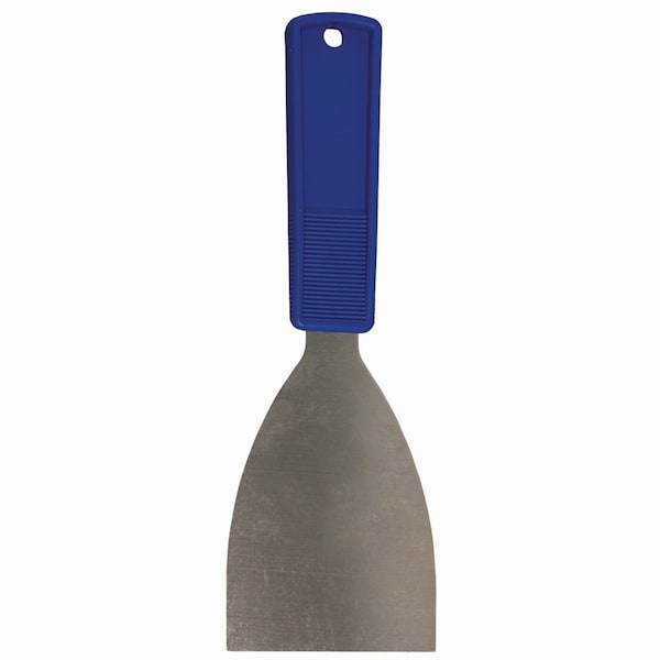 Impact Products Putty Knife, 3 in. Wide, Stainless Steel Blade, Blue Polypropylene Handle 3401DZ - main